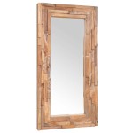 vidaXL Oglindă decorativă din lemn de tec, 120 x 60 cm, dreptunghiular vidaXL Oglindă decorativă din lemn de tec, 120 x 60 cm, dreptunghiular