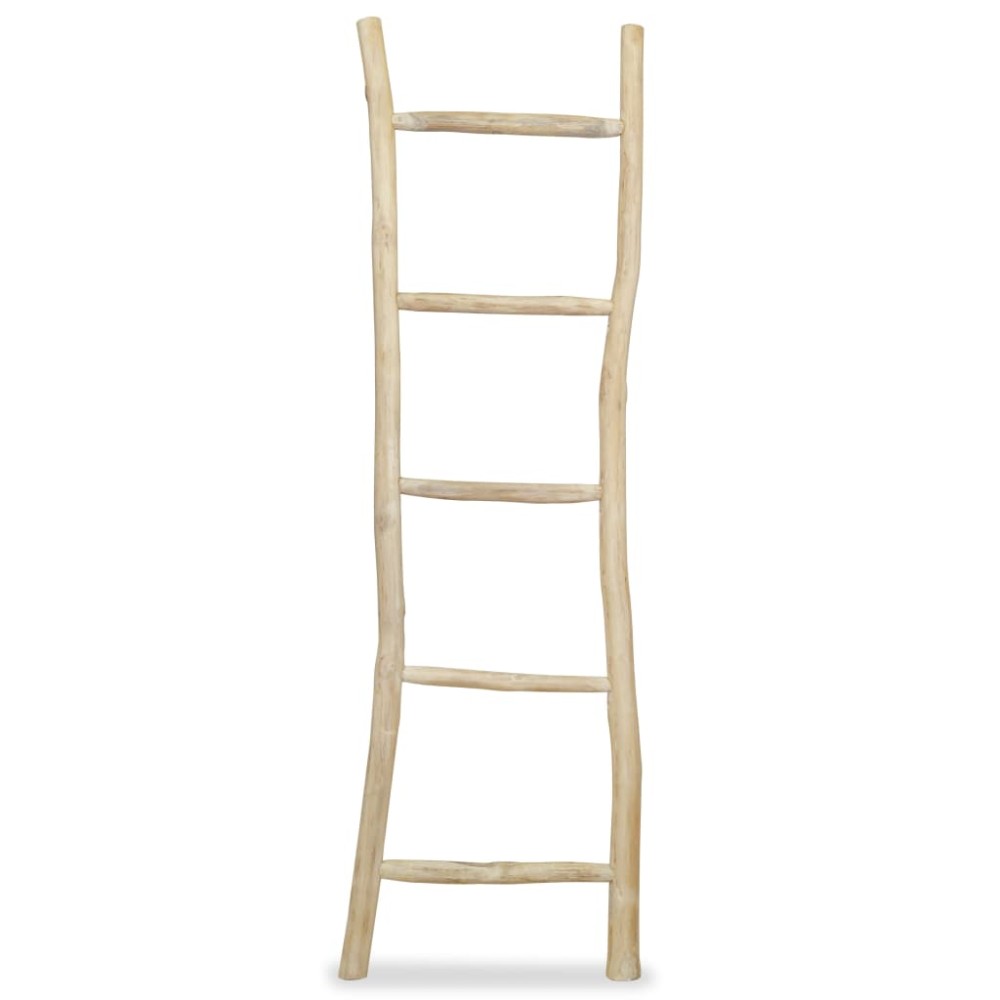 vidaXL Scară pentru prosoape cu 5 trepte, tec, 45x150 cm, natural