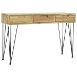vidaXL Masă consolă, 120x35x76 cm, tec masiv vidaXL Masă consolă, 120x35x76 cm, tec masiv