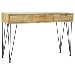 vidaXL Masă consolă, 120x35x76 cm, tec masiv vidaXL Masă consolă, 120x35x76 cm, tec masiv