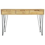 vidaXL Masă consolă, 120x35x76 cm, tec masiv vidaXL Masă consolă, 120x35x76 cm, tec masiv