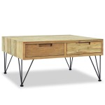 vidaXL Măsuță de cafea, 80 x 80 x 40 cm, lemn de tec masiv vidaXL Măsuță de cafea, 80 x 80 x 40 cm, lemn de tec masiv