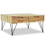 vidaXL Măsuță de cafea, 80 x 80 x 40 cm, lemn de tec masiv vidaXL Măsuță de cafea, 80 x 80 x 40 cm, lemn de tec masiv
