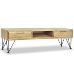 vidaXL Comodă TV, 120 x 35 x 35 cm, lemn masiv de tec