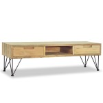 vidaXL Comodă TV, 120 x 35 x 35 cm, lemn masiv de tec