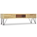vidaXL Comodă TV, 120 x 35 x 35 cm, lemn masiv de tec