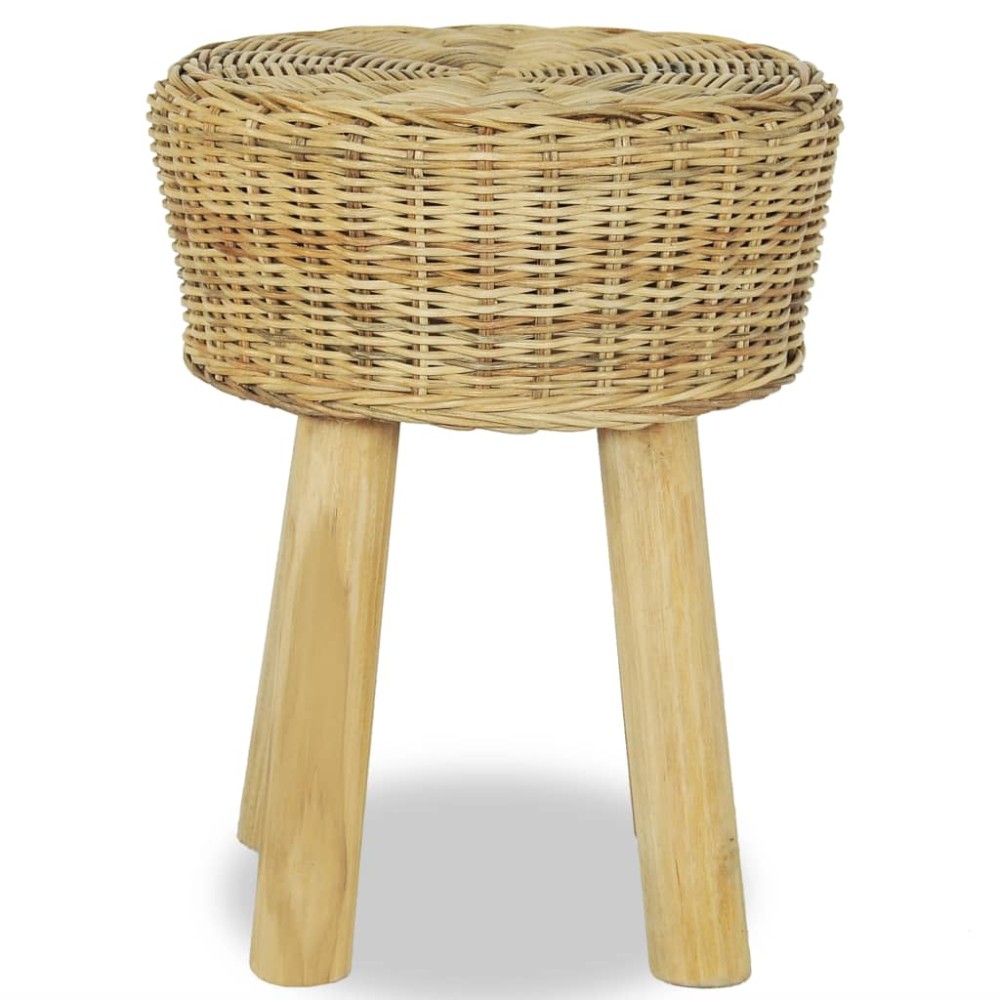 vidaXL Scaun de bar, ratan natural
