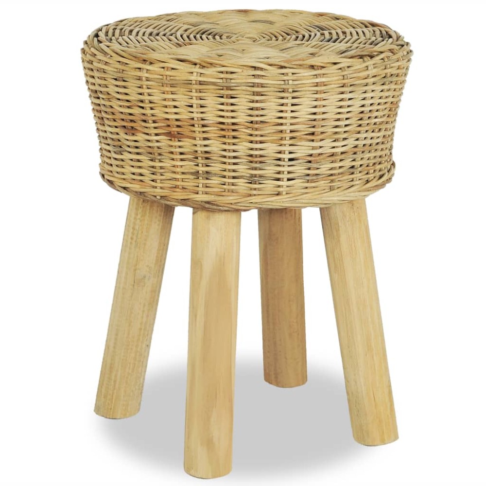 vidaXL Scaun de bar, ratan natural