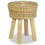 vidaXL Scaun de bar, ratan natural vidaXL Scaun de bar, ratan natural