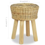 vidaXL Scaun de bar, ratan natural vidaXL Scaun de bar, ratan natural