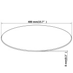 vidaXL Blat de masă din sticlă securizată, rotund, 400 mm vidaXL Blat de masă din sticlă securizată, rotund, 400 mm
