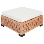 vidaXL Set mobilier cu canapea 27 piese, culoare naturală, ratan vidaXL Set mobilier cu canapea 27 piese, culoare naturală, ratan