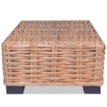 vidaXL Măsuță de cafea, 45x45x30 cm, ratan natural vidaXL Măsuță de cafea, 45x45x30 cm, ratan natural