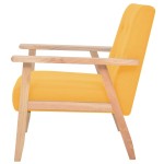 vidaXL Fotoliu, galben, material textil