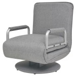 vidaXL Scaun pivotant și canapea extensibilă, gri deschis, textil vidaXL Scaun pivotant și canapea extensibilă, gri deschis, textil