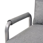 vidaXL Scaun pivotant și canapea extensibilă, gri deschis, textil vidaXL Scaun pivotant și canapea extensibilă, gri deschis, textil