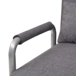 vidaXL Scaun pivotant și canapea extensibilă, gri închis, textil