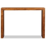 vidaXL Masă consolă, lemn masiv cu finisaj tip miere, 110x40x76 cm
