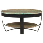 vidaXL Măsuță de cafea, 65 x 32 cm, lemn masiv reciclat vidaXL Măsuță de cafea, 65 x 32 cm, lemn masiv reciclat