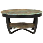 vidaXL Măsuță de cafea, 65 x 32 cm, lemn masiv reciclat vidaXL Măsuță de cafea, 65 x 32 cm, lemn masiv reciclat