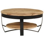 vidaXL Măsuță de cafea din lemn masiv de mango nefinisat, 65 x 32 cm vidaXL Măsuță de cafea din lemn masiv de mango nefinisat, 65 x 32 cm