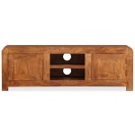 vidaXL Comodă TV, lemn masiv cu finisaj tip miere, 120 x 30 x 40 cm vidaXL Comodă TV, lemn masiv cu finisaj tip miere, 120 x 30 x 40 cm