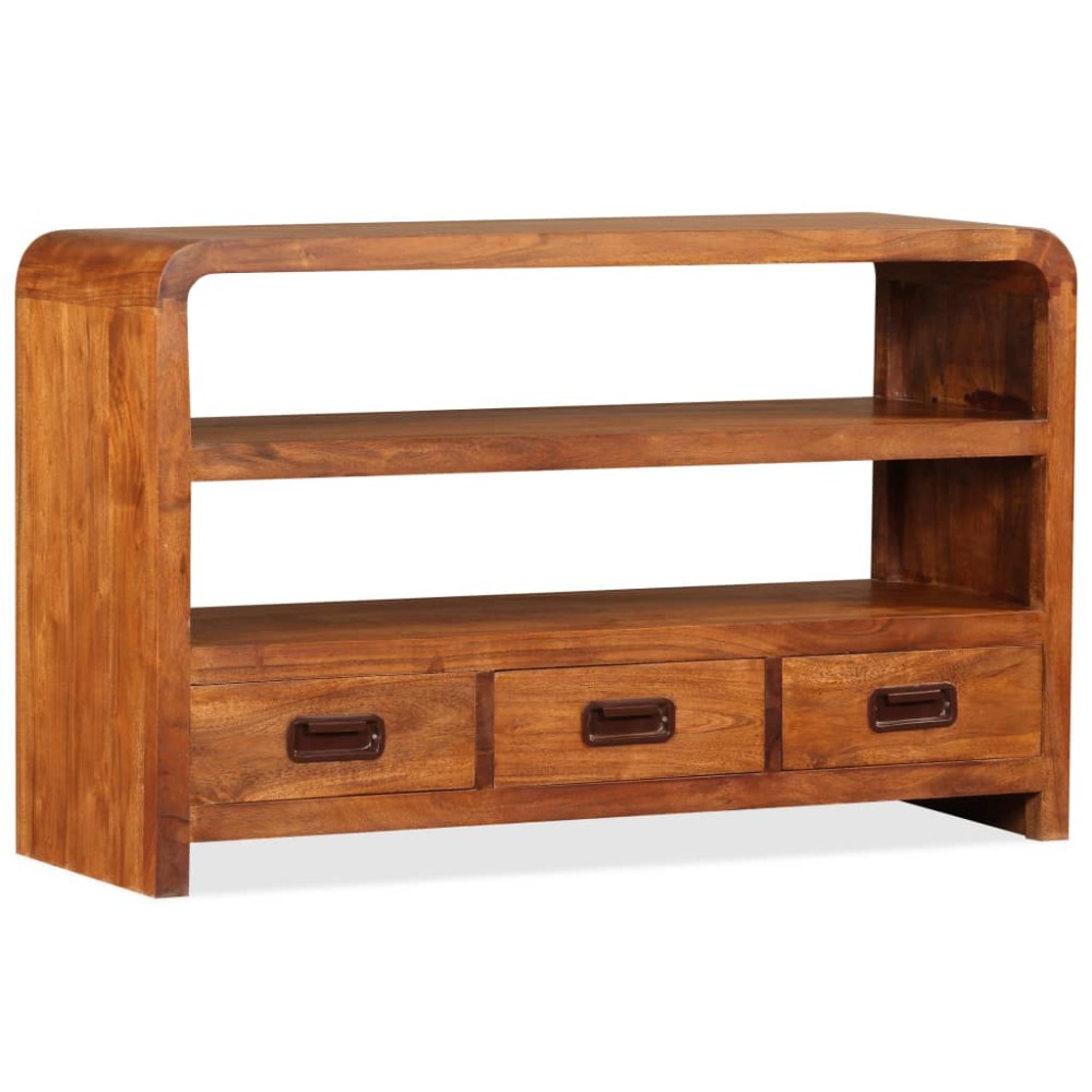vidaXL Comodă TV, 90x30x55 cm, lemn masiv de acacia