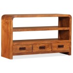 vidaXL Comodă TV, 90x30x55 cm, lemn masiv de acacia