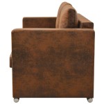 vidaXL Canapea cu 2 locuri, 137 x 73 x 82 cm, velur vidaXL Canapea cu 2 locuri, 137 x 73 x 82 cm, velur