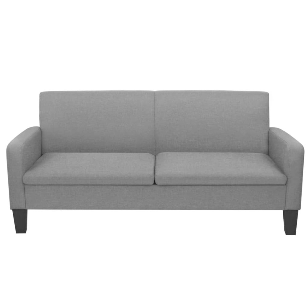 vidaXL Canapea cu 3 locuri, 180 x 65 x 76 cm, gri deschis