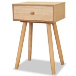 vidaXL Noptiere din lemn masiv de pin 2 buc, 40 x 30 x 61 cm, maro
