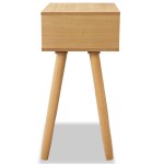 vidaXL Noptiere din lemn masiv de pin 2 buc, 40 x 30 x 61 cm, maro