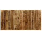 vidaXL Masă de bucătărie lemn masiv de mango și oțel 180 cm