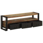 vidaXL Comodă TV, 120 x 30 x 40 cm, lemn masiv reciclat