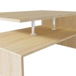 vidaXL Măsuță de cafea, PAL, 90x59x42 cm, culoarea stejarului