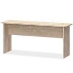 vidaXL Masă și bănci de bucătărie, 3 piese, PAL, culoarea stejarului vidaXL Masă și bănci de bucătărie, 3 piese, PAL, culoarea stejarului