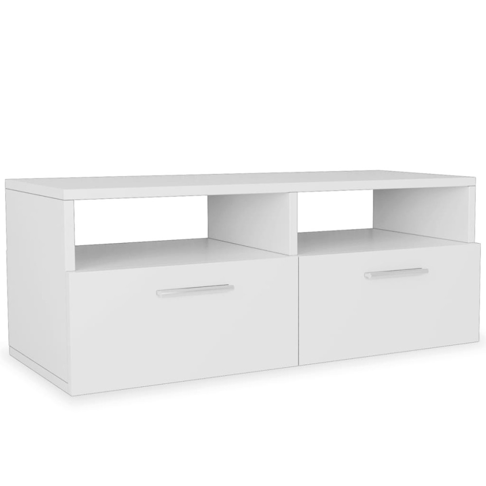 vidaXL Comodă TV, PAL, 95 x 35 x 36 cm, alb