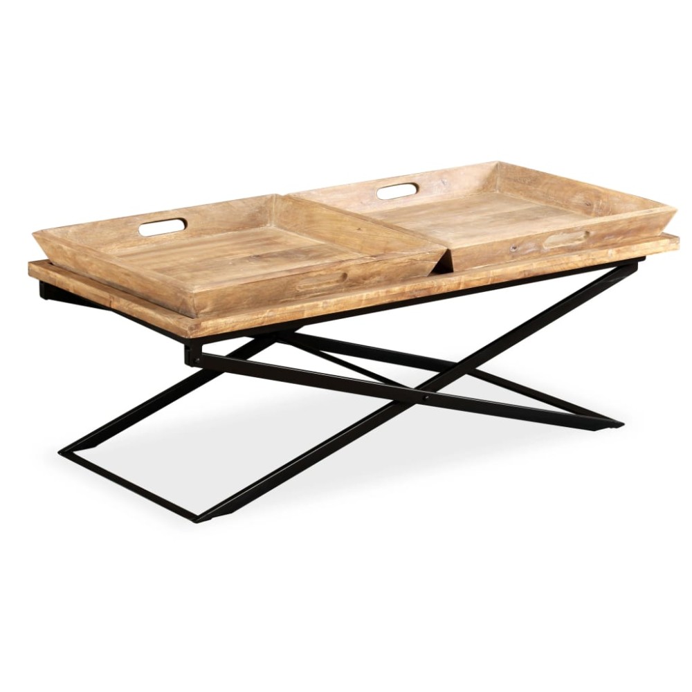 vidaXL Măsuță de cafea lemn masiv de mango 110x55x42 cm