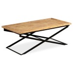 vidaXL Măsuță de cafea lemn masiv de mango 110x55x42 cm