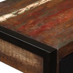 vidaXL Birou cu 2 sertare, 120 x 50 x 76 cm, lemn masiv reciclat