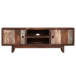 vidaXL Comodă TV din lemn masiv de acacia, vintage, 118 x 30 x 40 cm vidaXL Comodă TV din lemn masiv de acacia, vintage, 118 x 30 x 40 cm