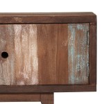 vidaXL Comodă TV din lemn masiv de acacia, vintage, 118 x 30 x 40 cm vidaXL Comodă TV din lemn masiv de acacia, vintage, 118 x 30 x 40 cm