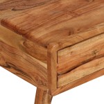 vidaXL Măsuță de cafea cu sertar sculptat, 100x50x40 cm, lemn masiv vidaXL Măsuță de cafea cu sertar sculptat, 100x50x40 cm, lemn masiv