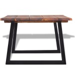 vidaXL Măsuță de cafea din lemn solid de acacia, 110 x 60 x 40 cm