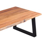 vidaXL Măsuță de cafea din lemn solid de acacia, 110 x 60 x 40 cm