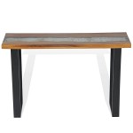 vidaXL Masă consolă Lemn de tec 100 x 35 x 75 cm vidaXL Masă consolă Lemn de tec 100 x 35 x 75 cm