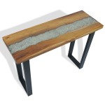 vidaXL Masă consolă Lemn de tec 100 x 35 x 75 cm vidaXL Masă consolă Lemn de tec 100 x 35 x 75 cm