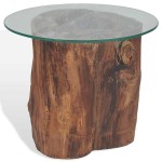 vidaXL Măsuță de cafea, lemn de tec și sticlă, 50 x 40 cm vidaXL Măsuță de cafea, lemn de tec și sticlă, 50 x 40 cm