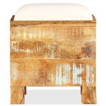 vidaXL Bancă de depozitare, 40 x 40 x 45 cm, lemn masiv reciclat vidaXL Bancă de depozitare, 40 x 40 x 45 cm, lemn masiv reciclat