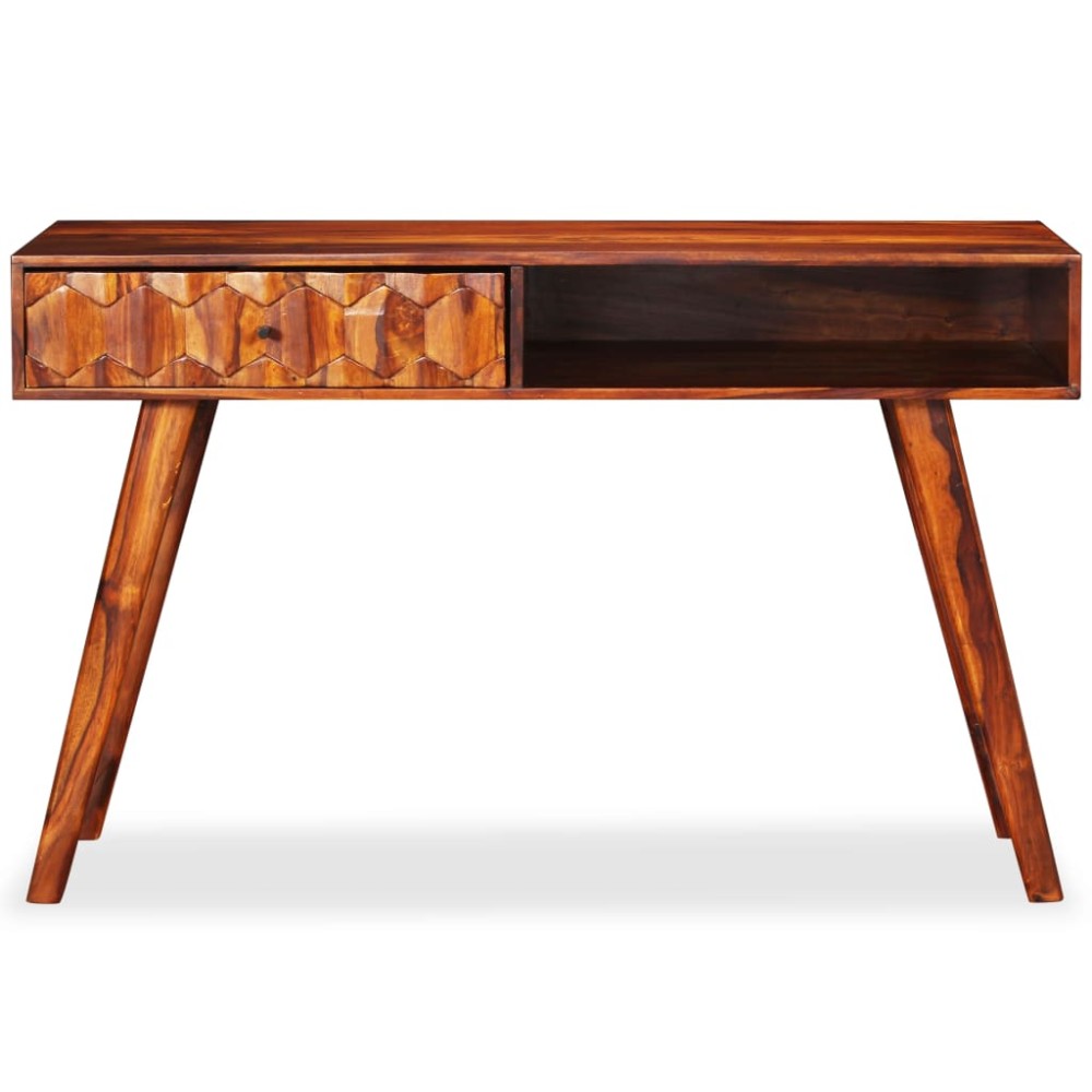 vidaXL Masă de scris din lemn masiv de acacia 118 x 50 x 76 cm